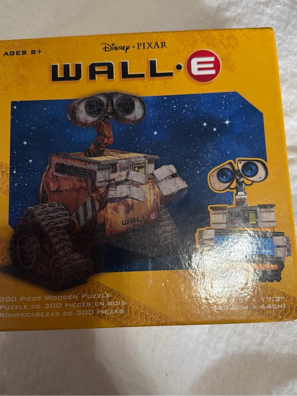 Disney WALL·E Puzzle Box with Yellow Packaging and Blue Starry Scene